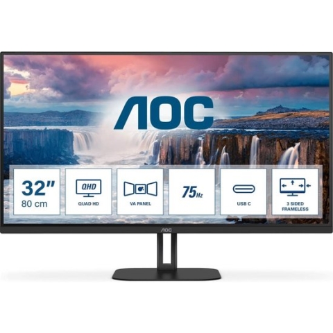 AOC V5 Q32V5CE - QHD VA 75Hz Monitor - 32 Inch