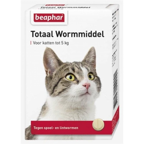 Beaphar Totaal Wormmiddel - Kat - 10 tabletten