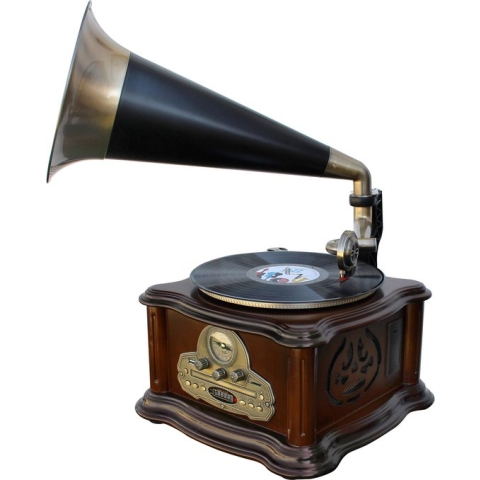 Soundmaster NR917 - Nostalgisch muziekcenter met grammofoon