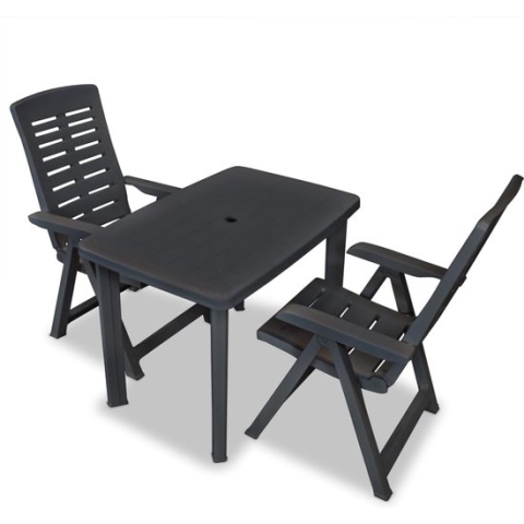 vidaXL-3-delige-Bistroset-kunststof-antraciet