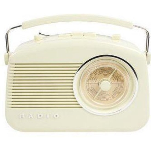 Retro Design Draagbare Radio AM-FM (Beige)