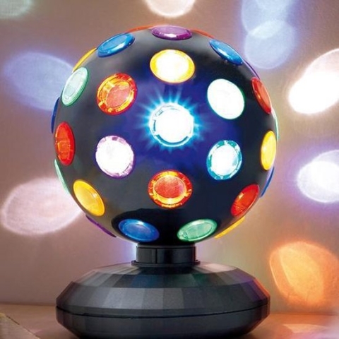 Disco Bol LED Zwart 15 Cm