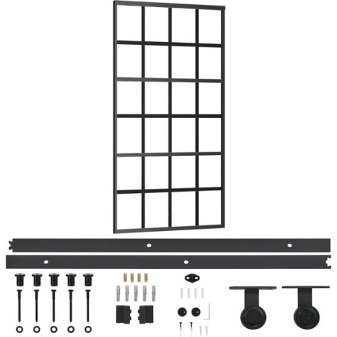 vidaXL-Schuifdeur-met-beslag-102x205-cm-aluminium-en-ESG-glas