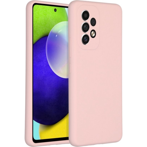 Accezz Hoesje Geschikt voor Samsung Galaxy A53 Hoesje Siliconen - Accezz Liquid Silicone Backcover - Roze