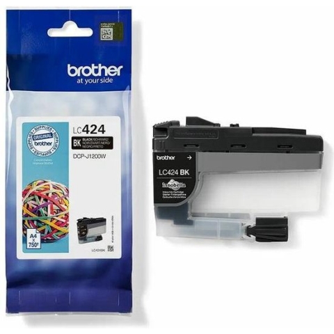 Brother inktcartridge ‎LC424BK Zwart