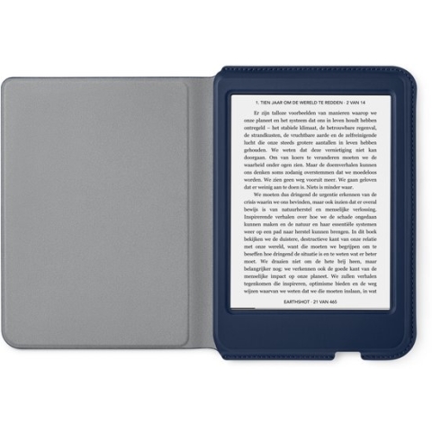 Kobo Clara 2E Hoes voor eReader - SleepCover Basic - Blauw - Slaapfunctie
