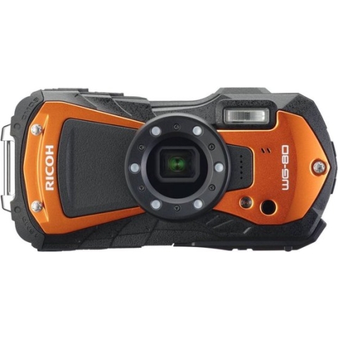 Ricoh - WG-80-zwart/oranje - Outdoor-Camera - 20 Megapixel - waterdicht