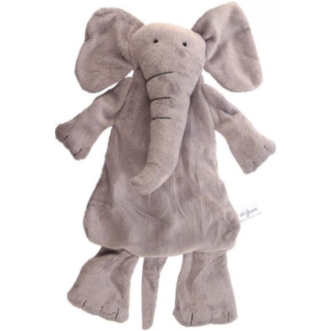 Difrax Babyknuffel Olifant Elliot - Zachte platte knuffelolifant