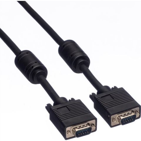 ROLINE HQ VGA kabel HD15 M/M met ferrietkern, 2 m