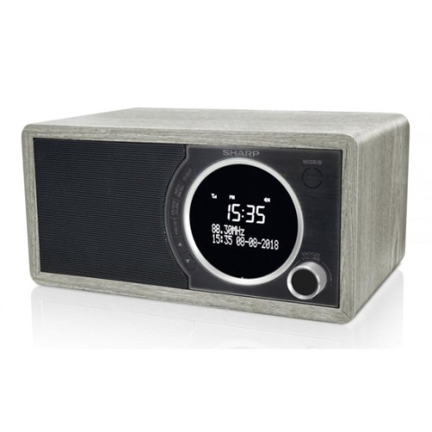 Sharp DR-450(GR) DAB+ - FM radio - Bluetooth - grijs