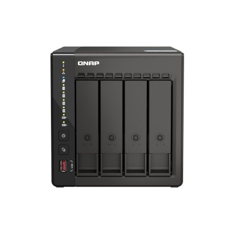 QNAP TS-453E NAS Tower Ethernet LAN Zwart J6412