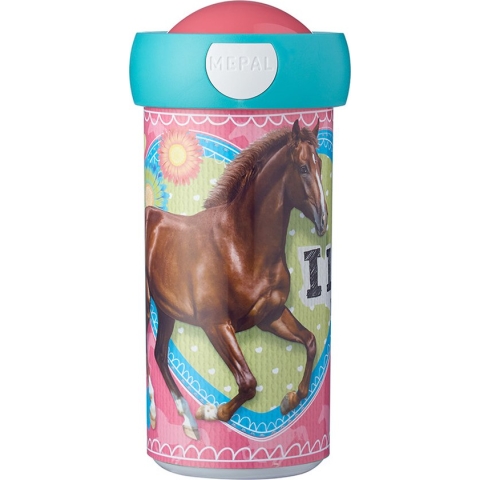 Mepal schoolbeker Campus – 300 ml – Sluit goed af – Drinkbeker voor kinderen – My Horse