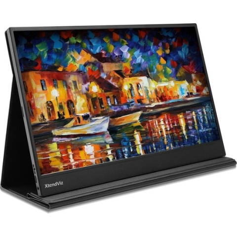 PEPPER JOBS portable monitor XtendViz XV1610F - draagbare monitor- Full HD USB-C IPS - HDMI & USB C - Samsung Dex - 15.6 Inch