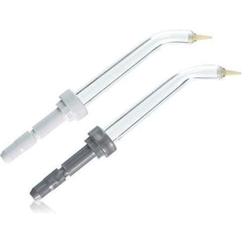 Waterpik PP-100 Pik-Pocket Tips - Opzetstukken Voor Waterflossers - 2 Stuks - Zilver