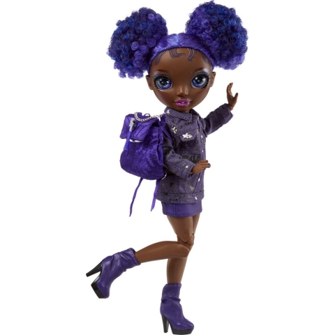 Rainbow High Junior High Special Edition Doll - 23 cm - Krystal Bailey - Paars - Modepop