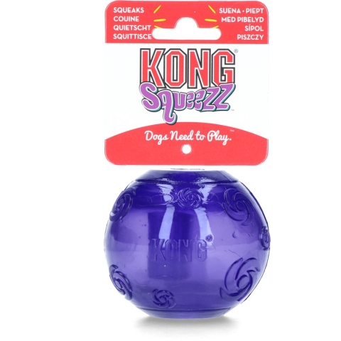 Kong Squeezz Ball - Honden Speelgoed - Willekeurige Kleur - L - Ø8 cm