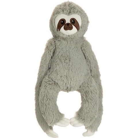 Beeztees Luiaard Mees - Hondenspeelgoed - Pluche - Grijs - 40x20x9 cm