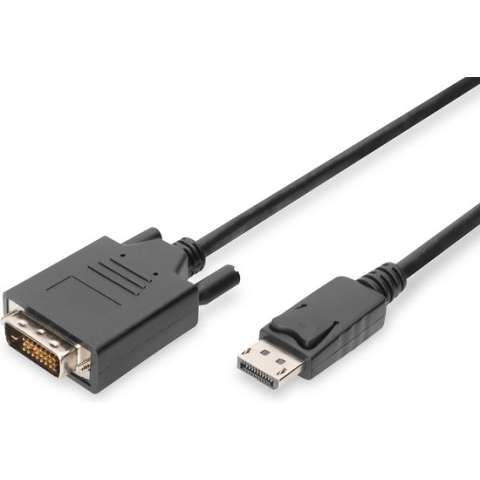 ASSMANN Electronic AK-340301-050-S 5m DisplayPort DVI-D Zwart video kabel adapter
