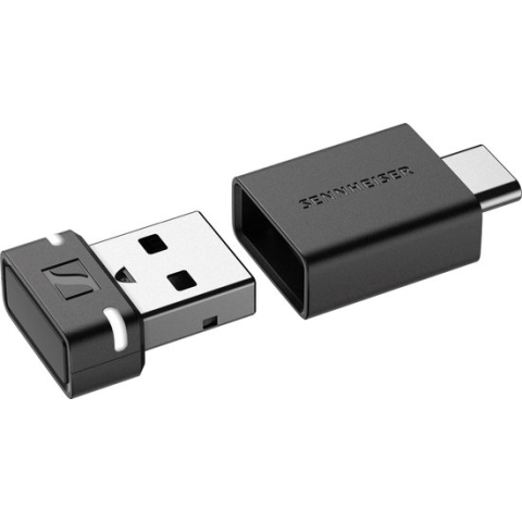 Sennheiser BTD 600 - Bluetoothadapter - Bluetooth 5.2 - USB-A/ USB-C - Zwart