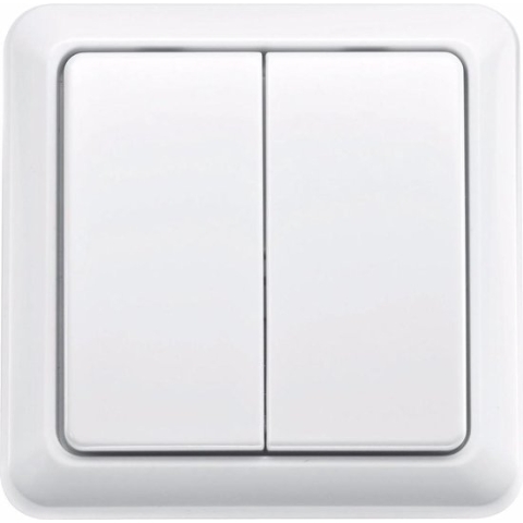 KlikAanKlikUit Opbouw Dubbele Schakelaar - Draadloos - AWST-8802