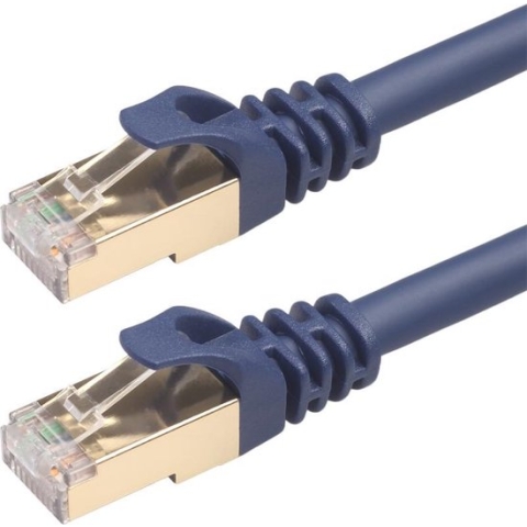 By Qubix internetkabel - CAT8 - Ethernet kabel - 1.8 meter - RJ45 - donkerblauw - Netwerkkabel - UTP kabel
