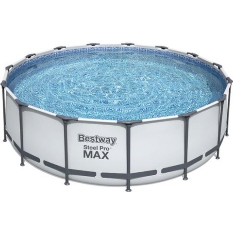 Bestway - Steel Pro MAX - Opzetzwembad inclusief filterpomp en accessoires - 457x122 cm - Rond