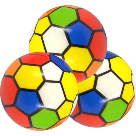 Ballen kunstleder 3 stuks in net 6cm