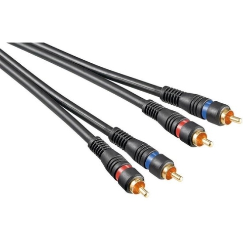 Tulp stereo audio kabel - verguld / koper - 3 meter