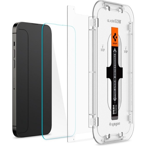 Spigen Glass Met Montage Frame EZ FIT 2 Pack voor iPhone 14 Pro - gehard glas