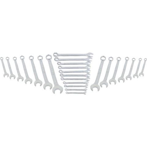 Brüder Mannesmann M 130-25 Ring-steeksleutelset 25-delig 7 - 32 mm