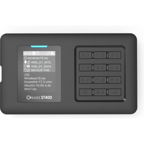 IODD ST400 - Harde schijf behuizing voor beveiligen van een virtuele SSD (SATA3)