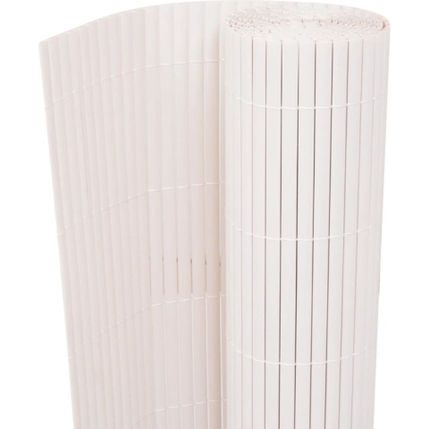 vidaXL-Tuinafscheiding-dubbelzijdig-90x500-cm-wit