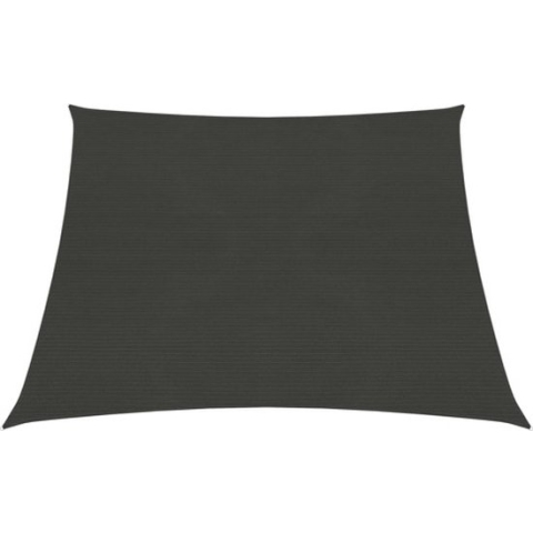 vidaXL-Zonnezeil-160-g/m²-3/4x2-m-HDPE-antracietkleurig