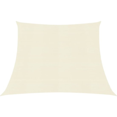 vidaXL-Zonnezeil-160-g/m²-3/4x2-m-HDPE-crèmekleurig