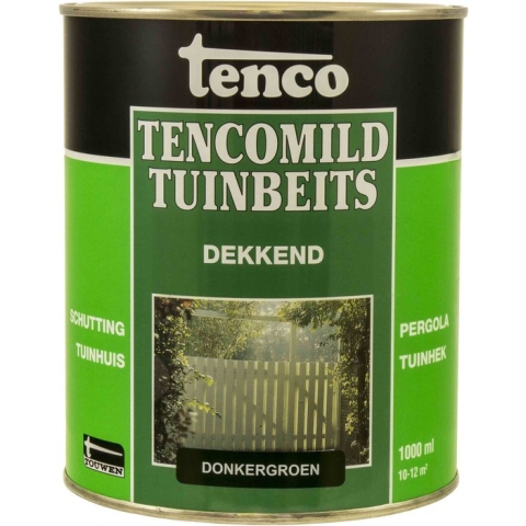 Tenco Tencomild Dekkende Tuinbeits - 1 liter - Donker Groen