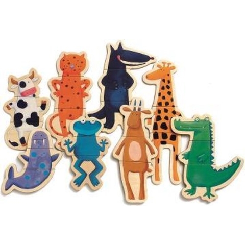 DJECO - Puzzel Gekke dieren - 24 stuk(s)