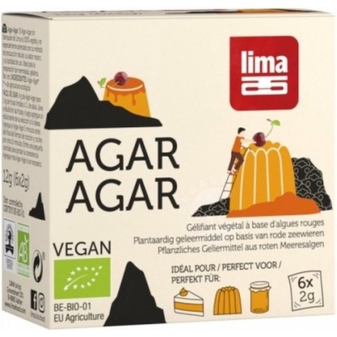 Lima Agar agar poeder bio (12g)