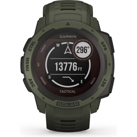 Garmin Instinct Solar - Smartwatch - Robuust GPS Sporthorloge - Zon Oplaadbaar - 45mm - Moss