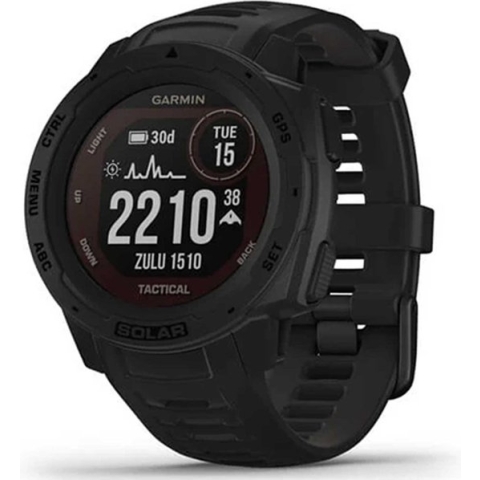 Garmin Instinct Solar Smartwatch Tactical Edition - Robuust GPS Sporthorloge - Zon Oplaadbaar - Zwart