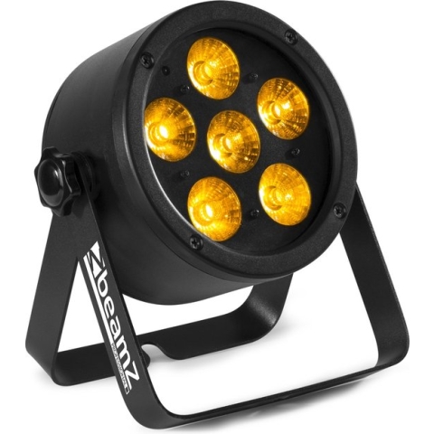BeamZ BAC302 Aluminium LED PAR met 6x 6-in-1 LED's van 12W