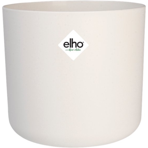 Elho B.for Soft Rond 22 - Bloempot voor Binnen - 100% gerecycled plastic - Ø 22.3 x H 20.4 cm - Wit