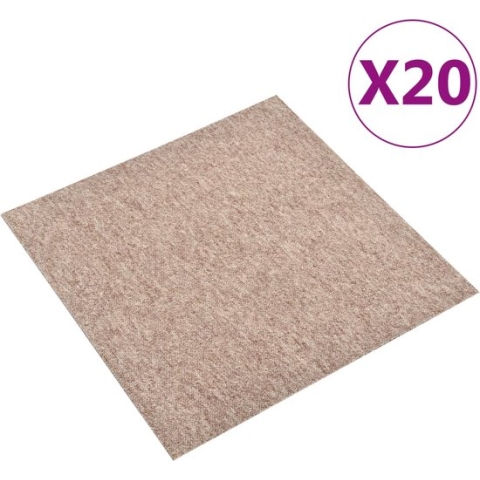 vidaXL-Tapijttegels-20-st-5-m²-50x50-cm-beige
