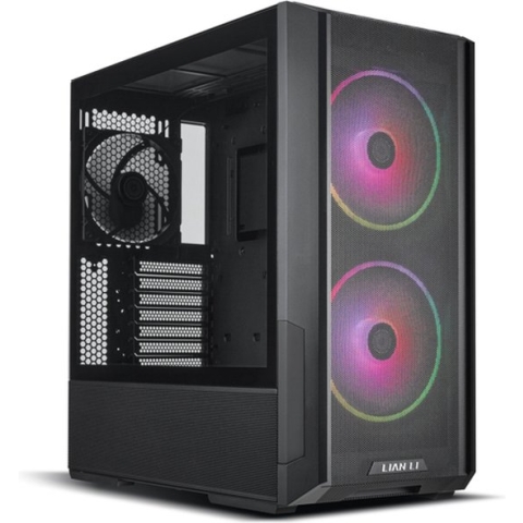 Lian Li LANCOOL 216R-X, Midi Tower, PC, Zwart, ATX, EATX, micro ATX, Mini-ITX, Staal, Gehard glas, Multi