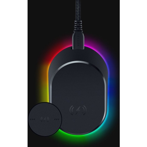 Razer MOUSE DOCK PRO - Binnen - USB - Draadloos opladen - Zwart