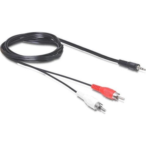 Delock - Kabel Audio Klinke 3,5 mm Stecker - 2 x Cinch Steck