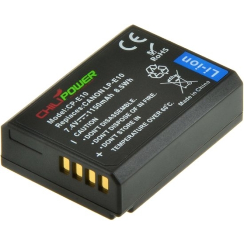 ChiliPower LP-E10 accu voor Canon - 1150mAh