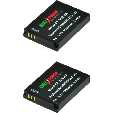 ChiliPower SLB-10A / SBL-10A accu voor Samsung - 1050mAh - 2-Pack