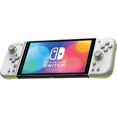 Hori Split Pad Pro Compact Controller - Light Gray/Yellow (Nintendo Switch/Switch OLED)