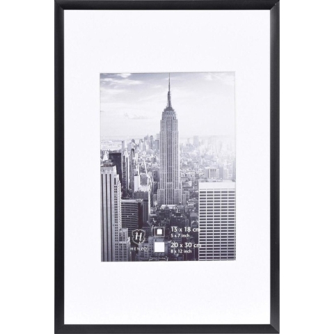 Fotolijst - Henzo - Manhattan - Fotomaat 20x30 cm - Zwart