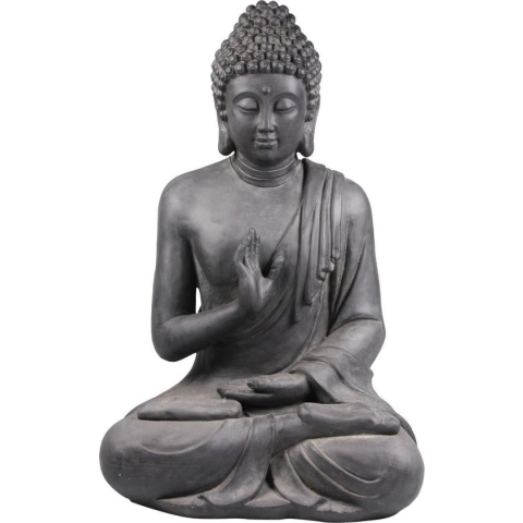 Stone-Lite Deco Tuinbeeld Boeddha black 817XL